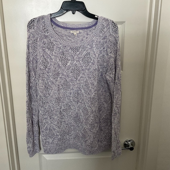 Sonoma Purple Chunky Knit Sweater - XL
